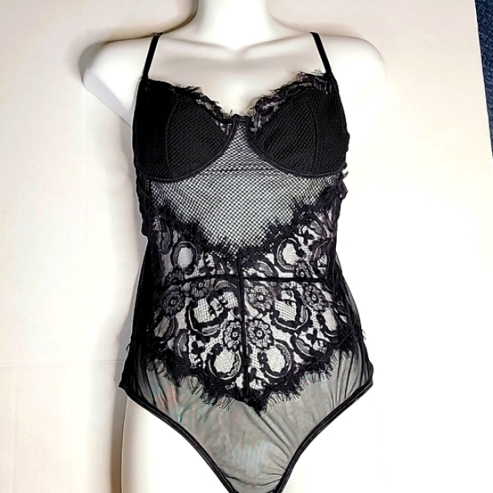 Women's lingerie mesh lace one piece